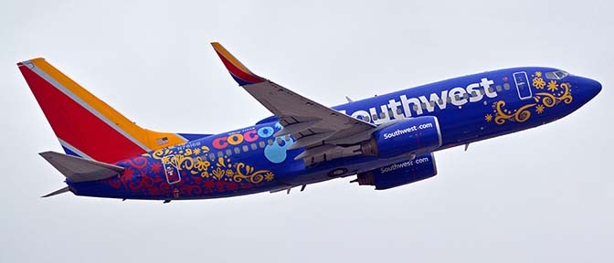 Southwest 737-7L9 N7816B Coco, Phoenix Sky Harbor, November 30, 2017